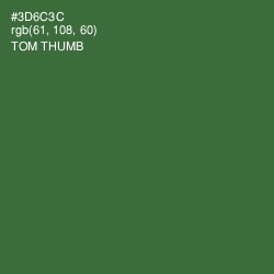 #3D6C3C - Tom Thumb Color Image